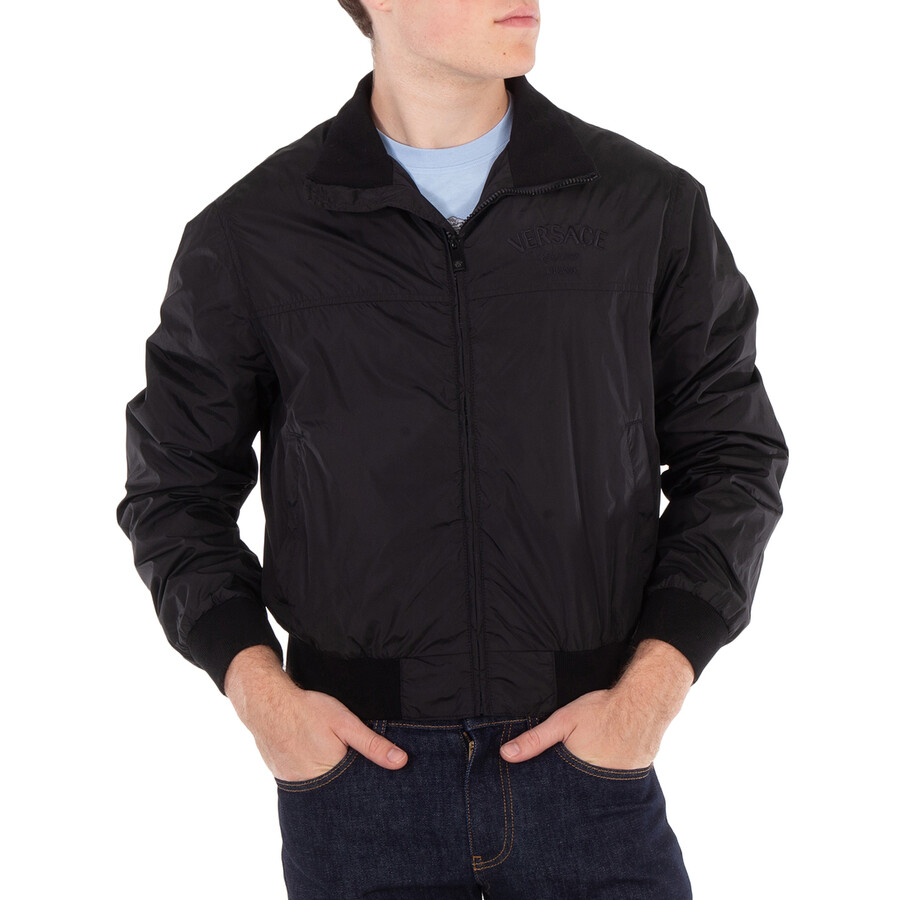 Milano Logo Embroidery Blouson Jacket