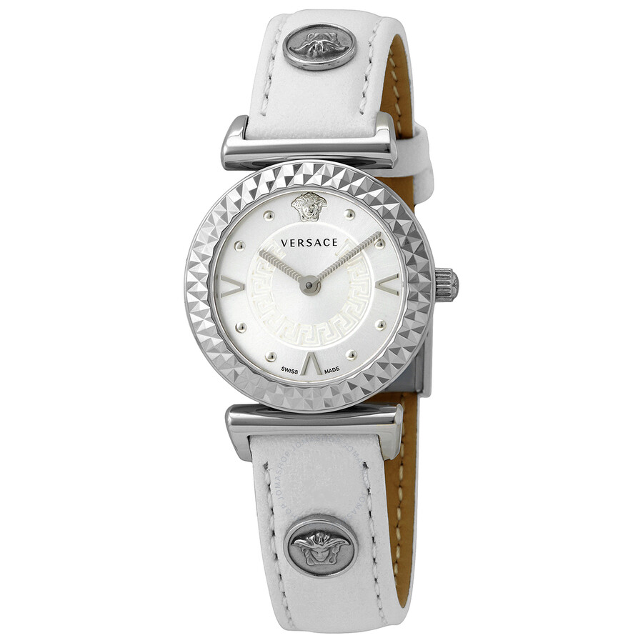 Versace Mini Vanity Quartz Silver Dial Ladies Watch VEAA00218 ...