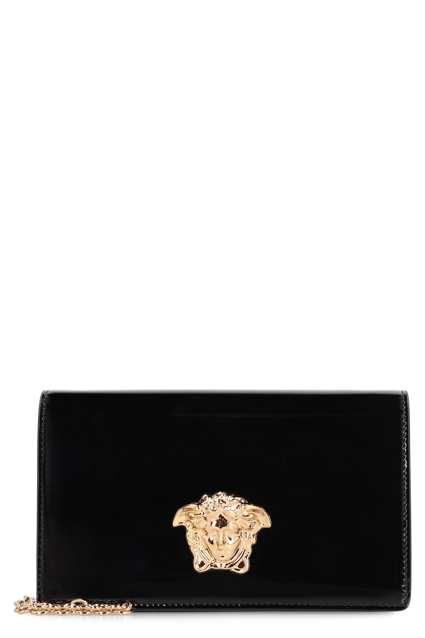 Versace Patent Leather Wallet On Chain 10155731A15734_1B00V ...