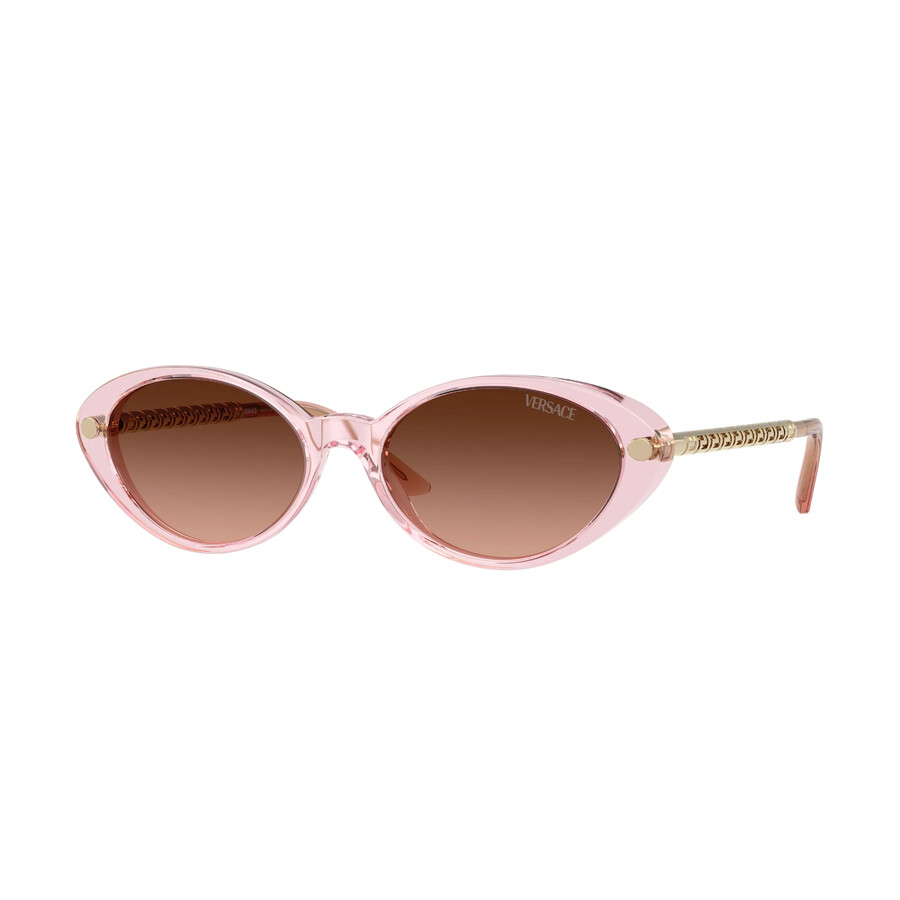 Versace Pink Gradient Grey Oval Ladies Sunglasses Ve4469 54725m 54