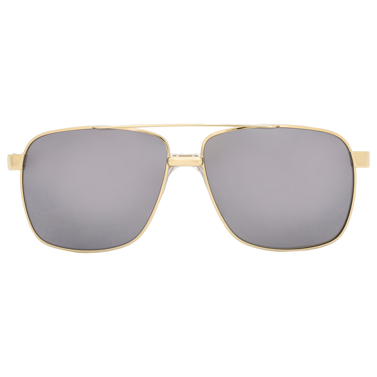 Versace Polarized Dark Grey Mirror Silver Navigator Men's
