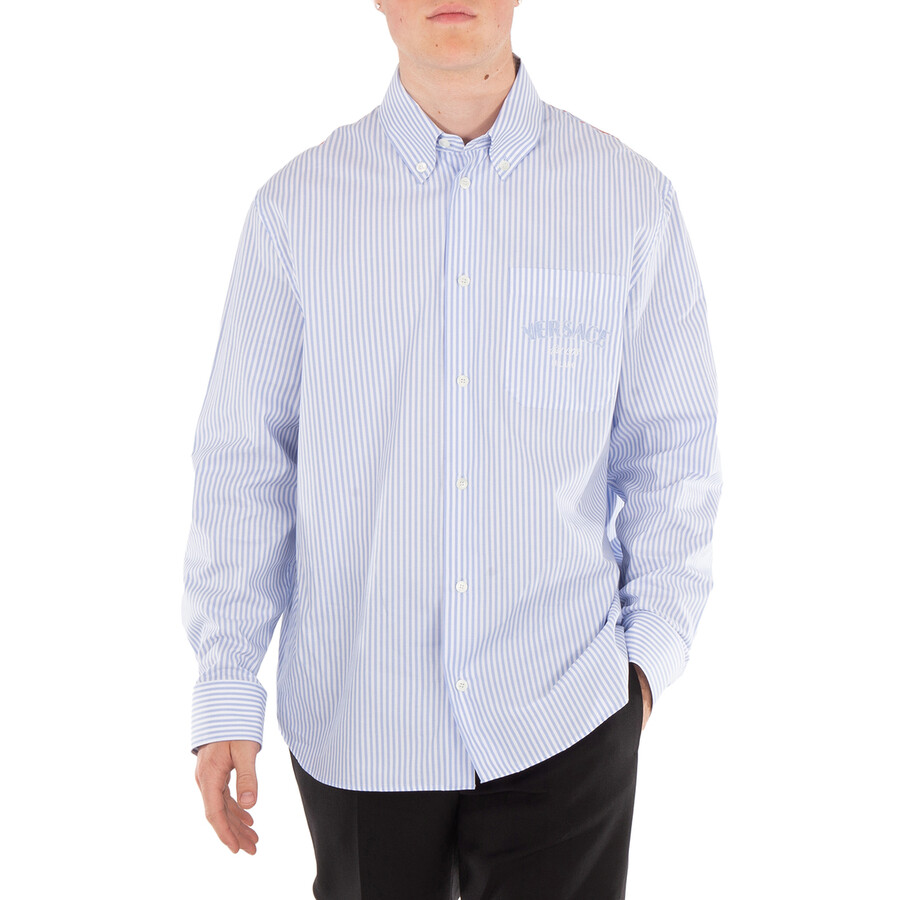Striped Barocco Sea Print Shirt