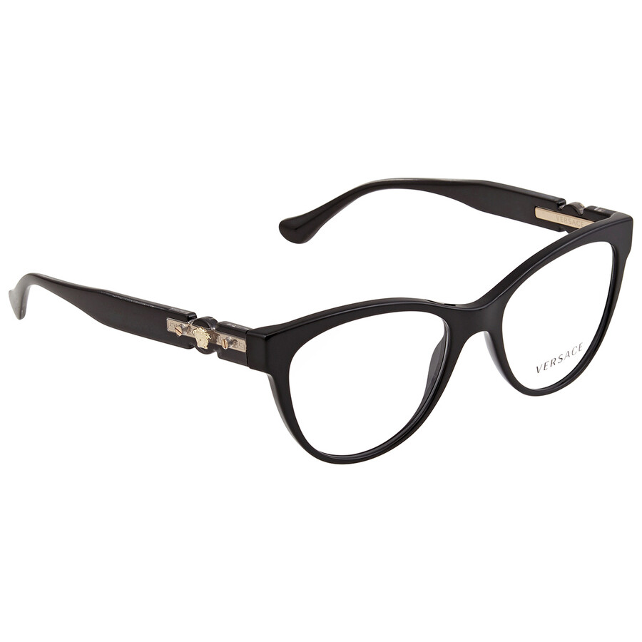 Versace Transparent Cat Eye Ladies Eyeglasses 0VE3304 GB1 53 0VE3304
