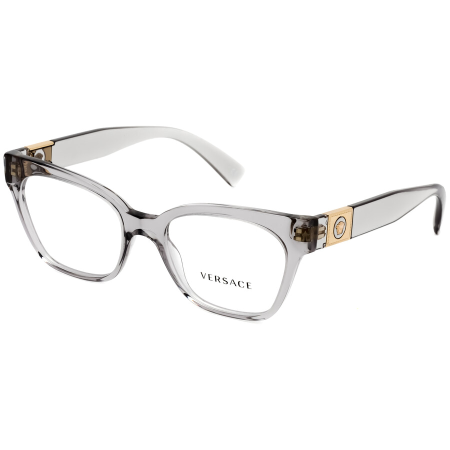 Versace Unisex Grey Square Eyeglass Frames VE329459351 8056597340885
