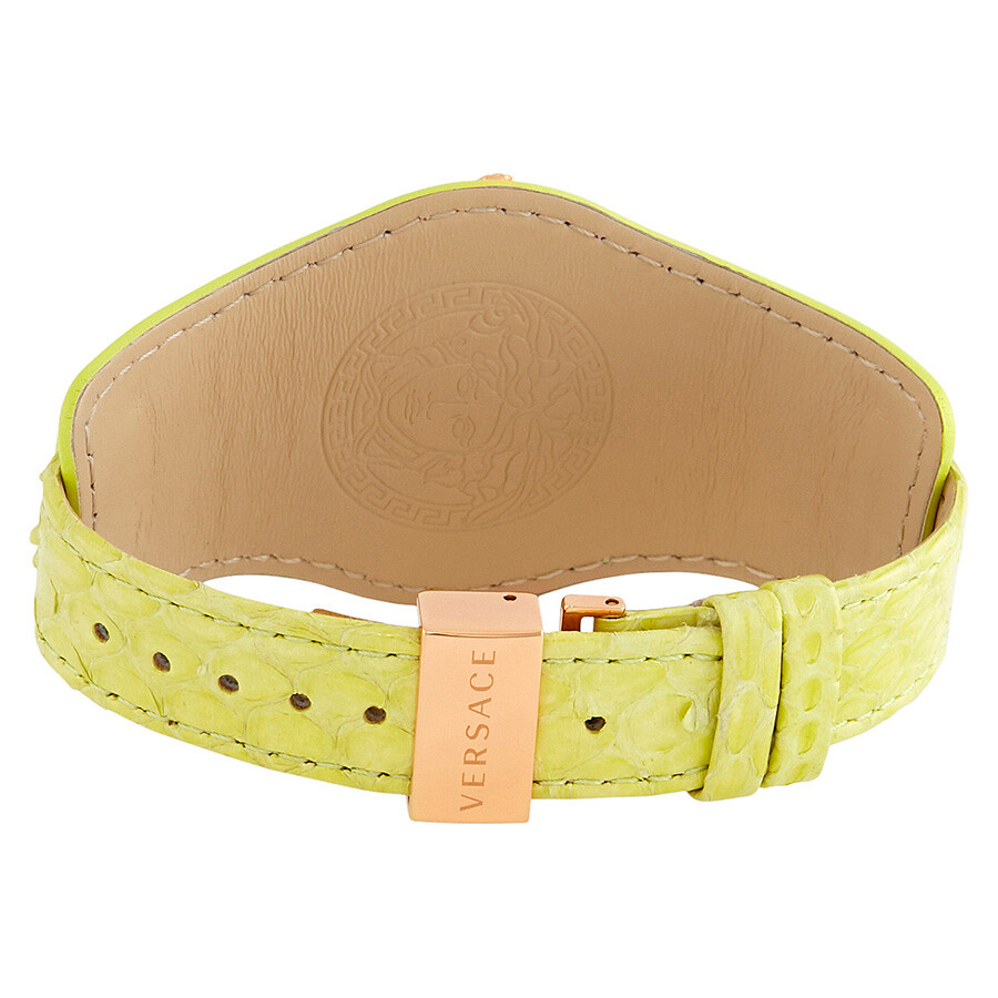 Versace V Signature Green Dial Ladies Watch VLA070014 Versace