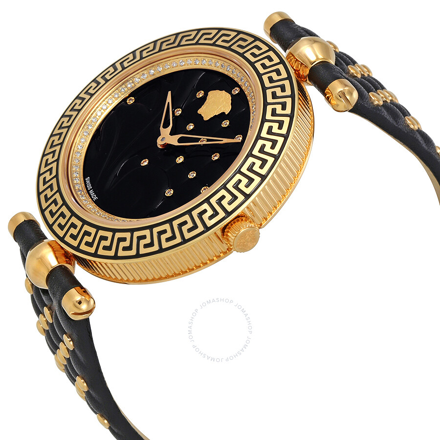 Versace Vanitas Black Diamond Dial Ladies Watch VK7210014 Vanitas