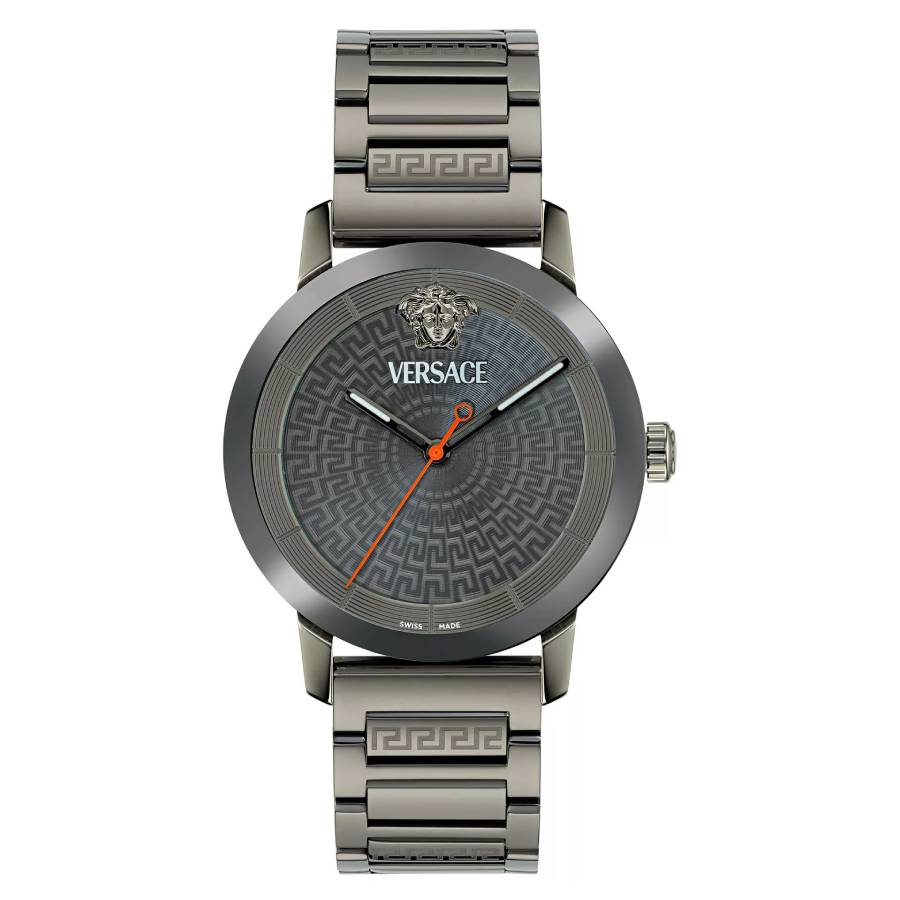 Versace V-Helix Quartz Gunmetal Dial Men's Watch VE9G00424 Versace V-Helix Quartz Gunmetal Dial Men's Watch VE9G00424