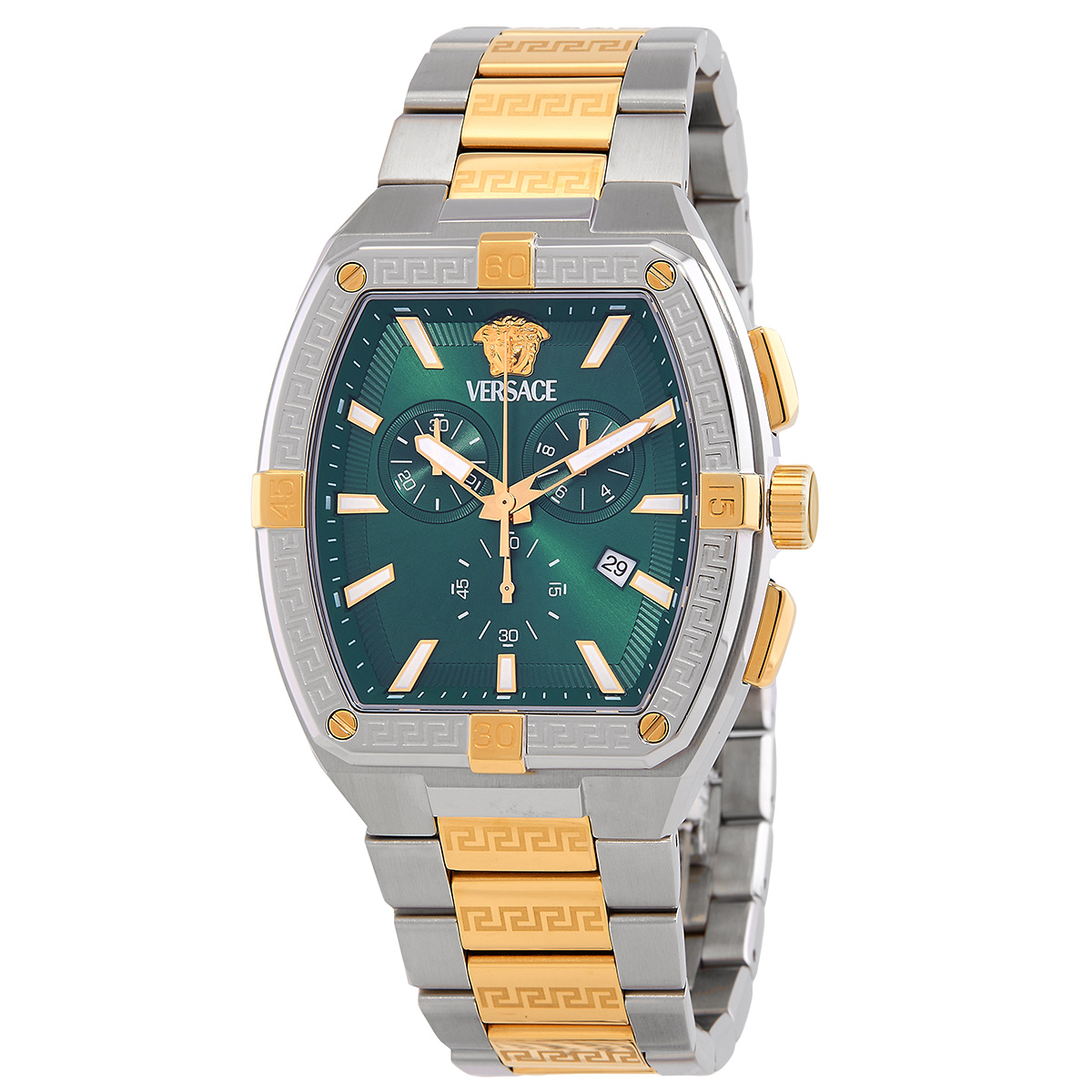 Versace V-sporty Chronograph Quartz Green Dial Men's Watch