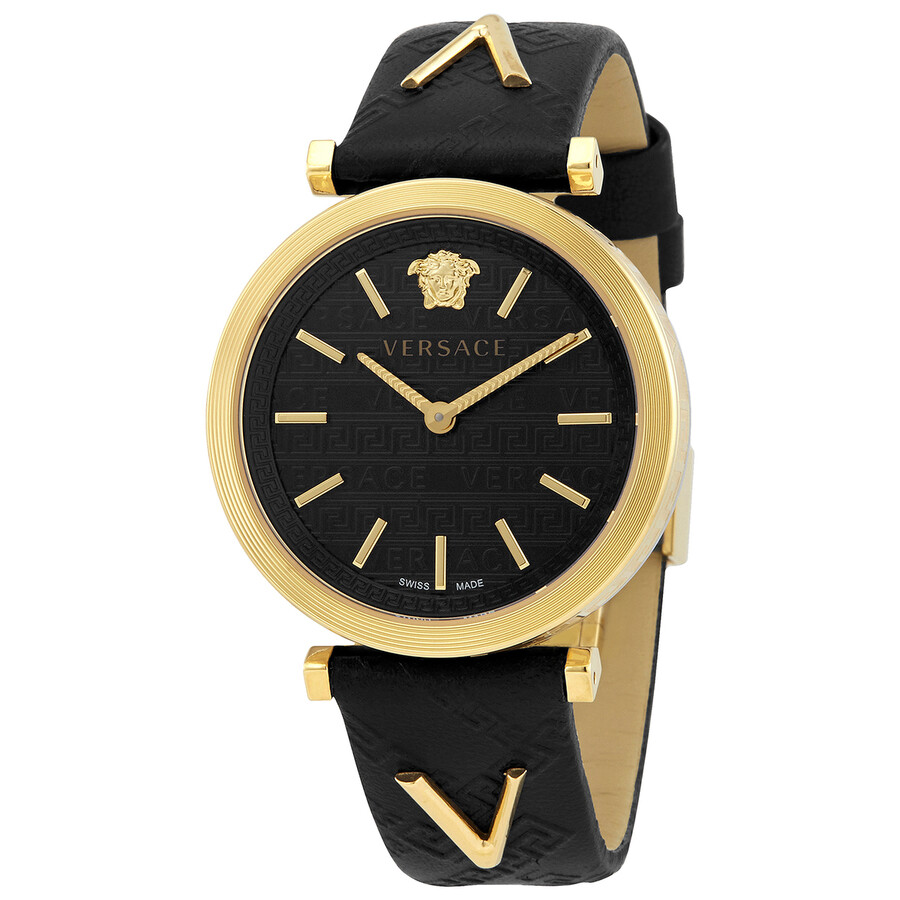Versace VTwist Quartz Black Dial Ladies Watch VELS00619 7630030544477