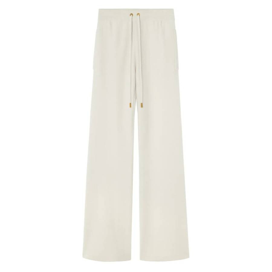 Wool-Blend Flared Towel Pants