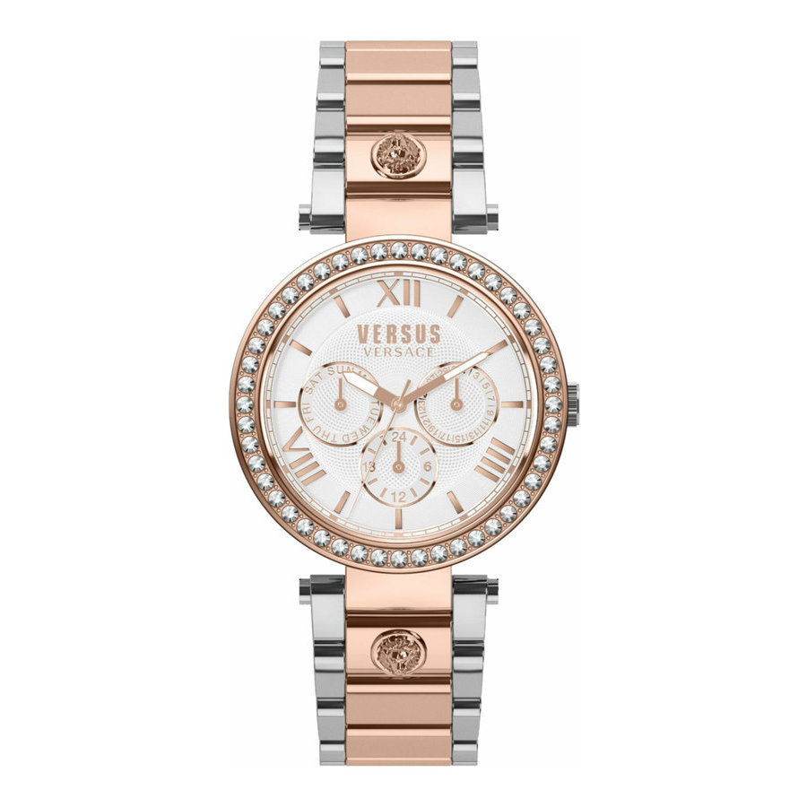 Versus By Versace Camden Market Crystal Quartz White Dial Ladies