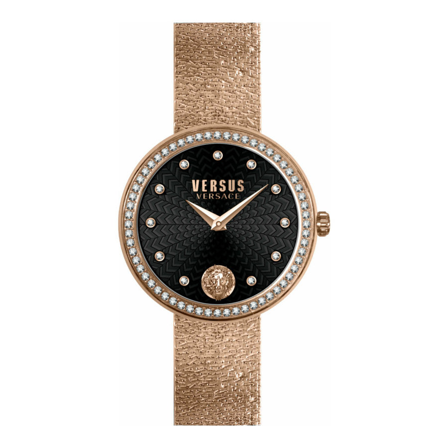 Versace Versus Black Crystal Ladies Watch! NEW Versus By Versace Vittoria Crystal Quartz Black Dial Ladies  main image 4