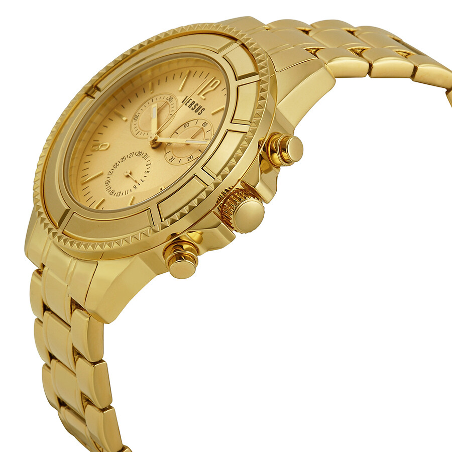 Versus By Versace Tokyo Gold Dial Gold Ionplated Unisex Watch
