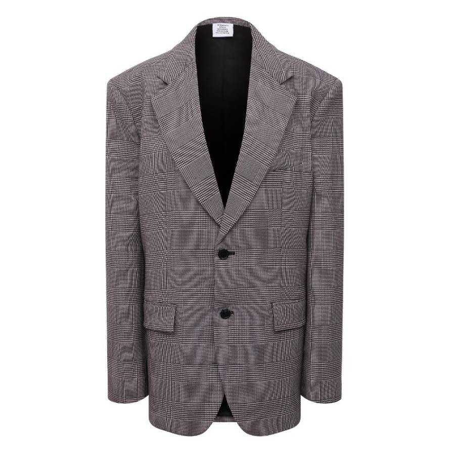 Vetements Check 3.0 Tailored Blazer Jacket In Pink