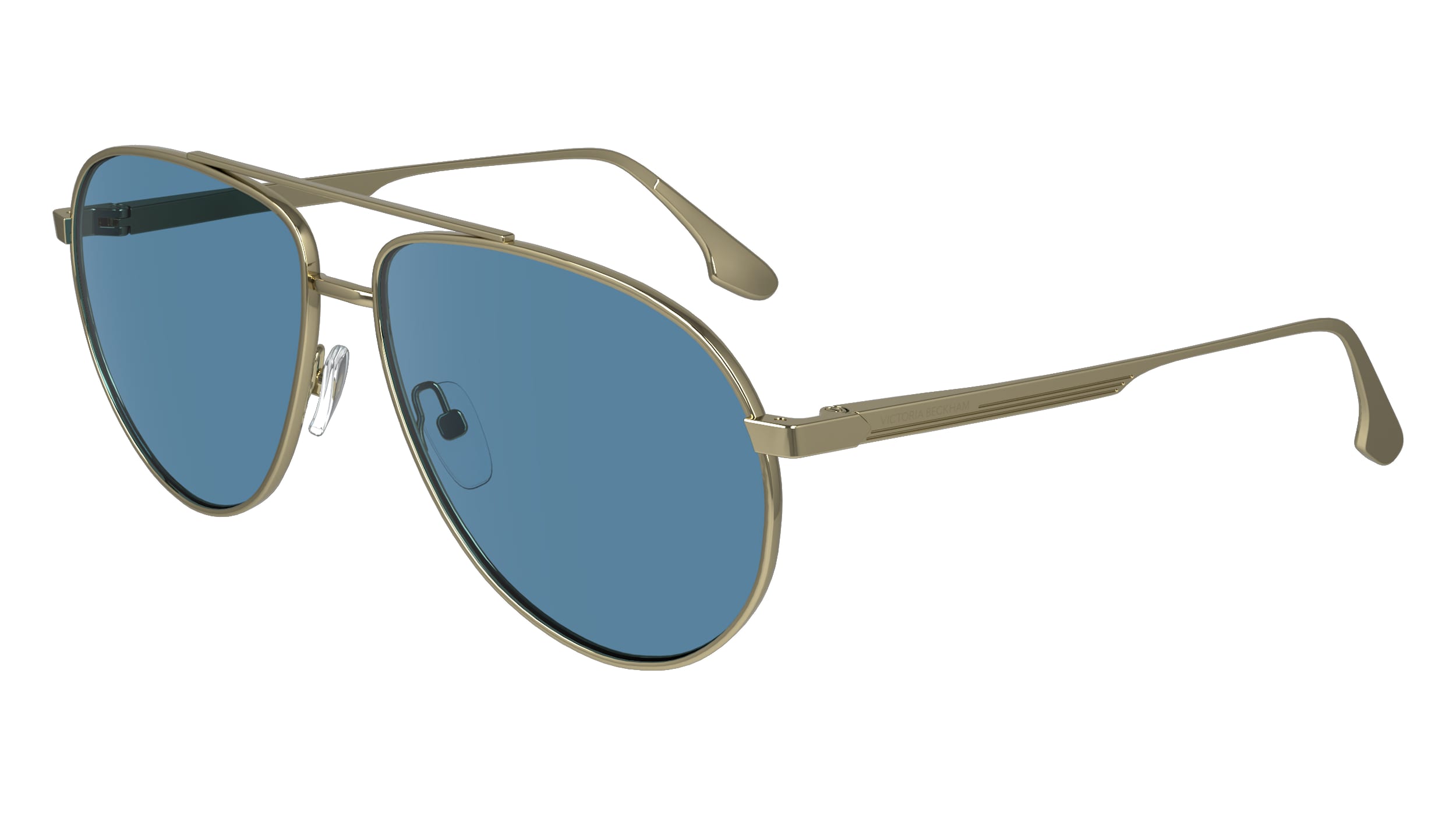 Victoria Beckham Blue Pilot Ladies Sunglasses VB242S 720 61
