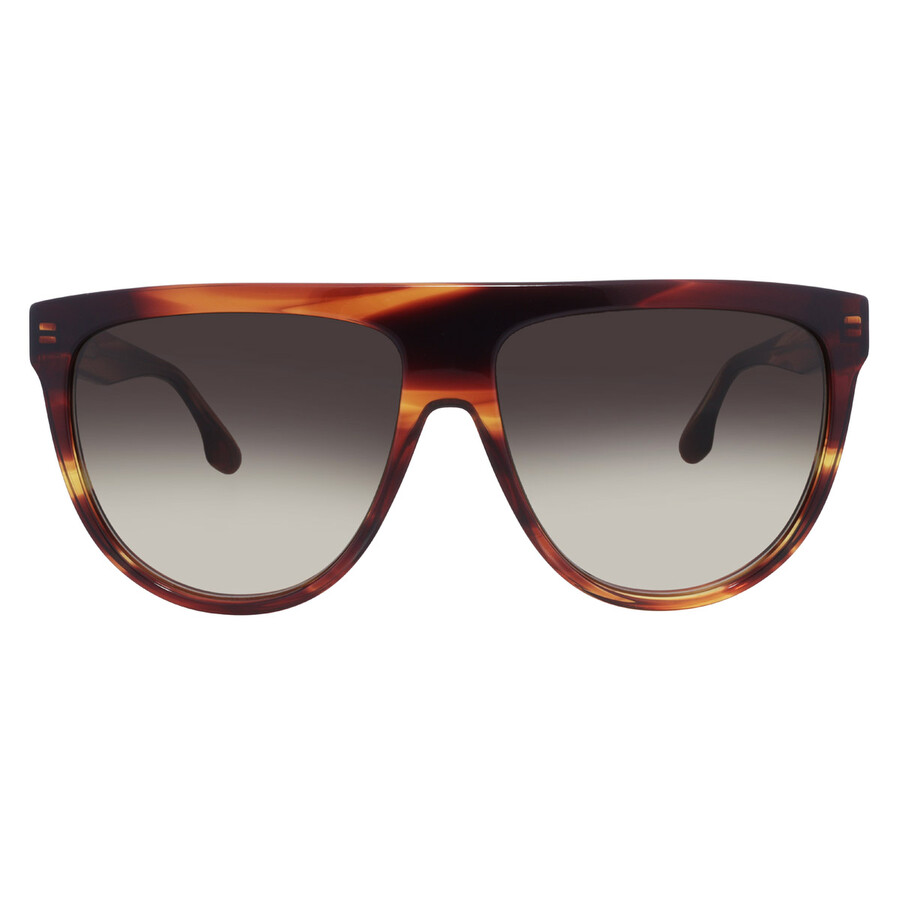 Victoria Beckham Brown Gradient Browline Ladies Sunglasses Vb680s 230 58 In Blue