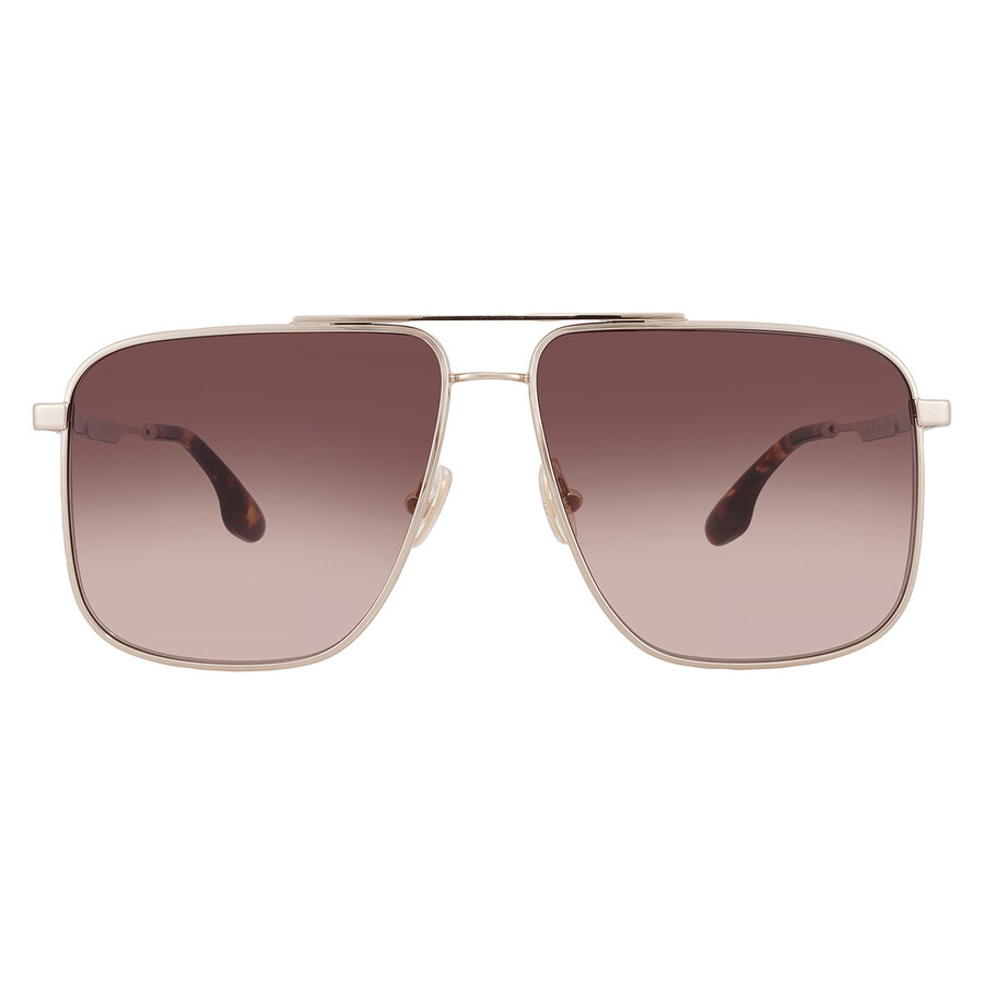 Victoria Beckham Brown Gradient Navigator Ladies Sunglasses Vb240s 702 58 In Brown