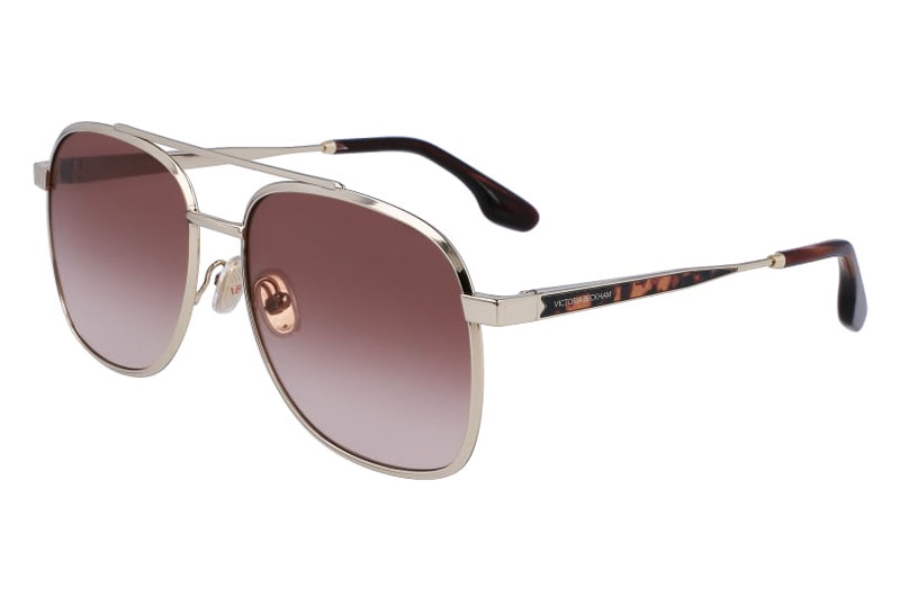 Victoria Beckham Brown Gradient Pilot Ladies Sunglasses 