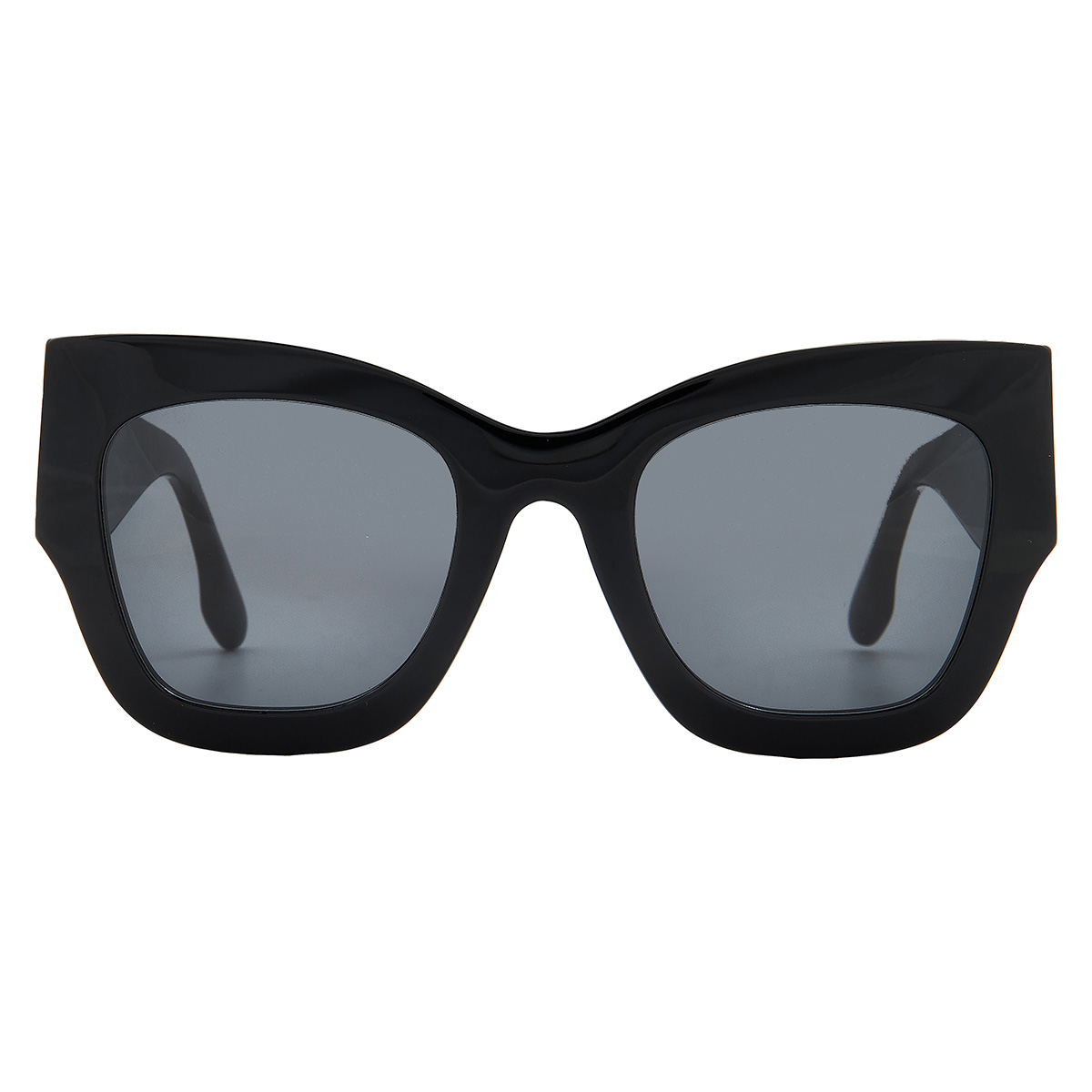 Victoria Beckham Gray Acetate Sunglasses