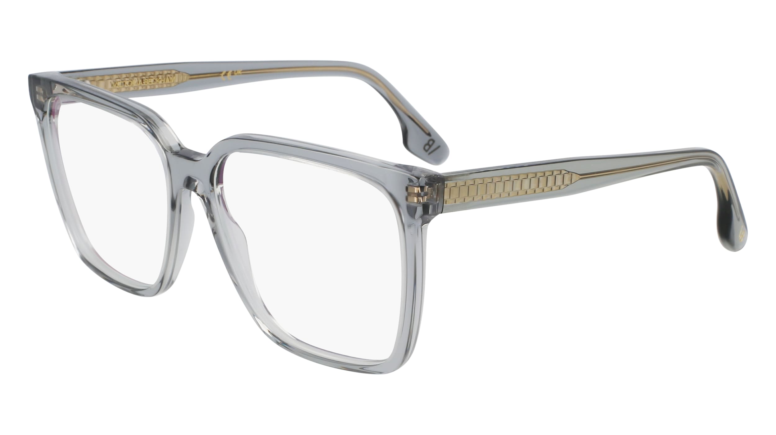 Victoria Beckham Ladies Grey Rectangular Eyeglass Frames Vb26695515037 In Multi