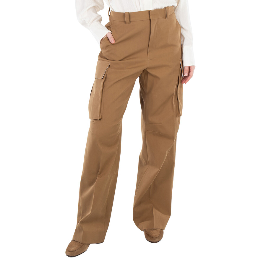 VICTORIA BECKHAM 1324WTR005597BTOBACCO 関税送料込 Victoria Beckham Relaxed Cargo Trousers, Brand Size 4 (US
