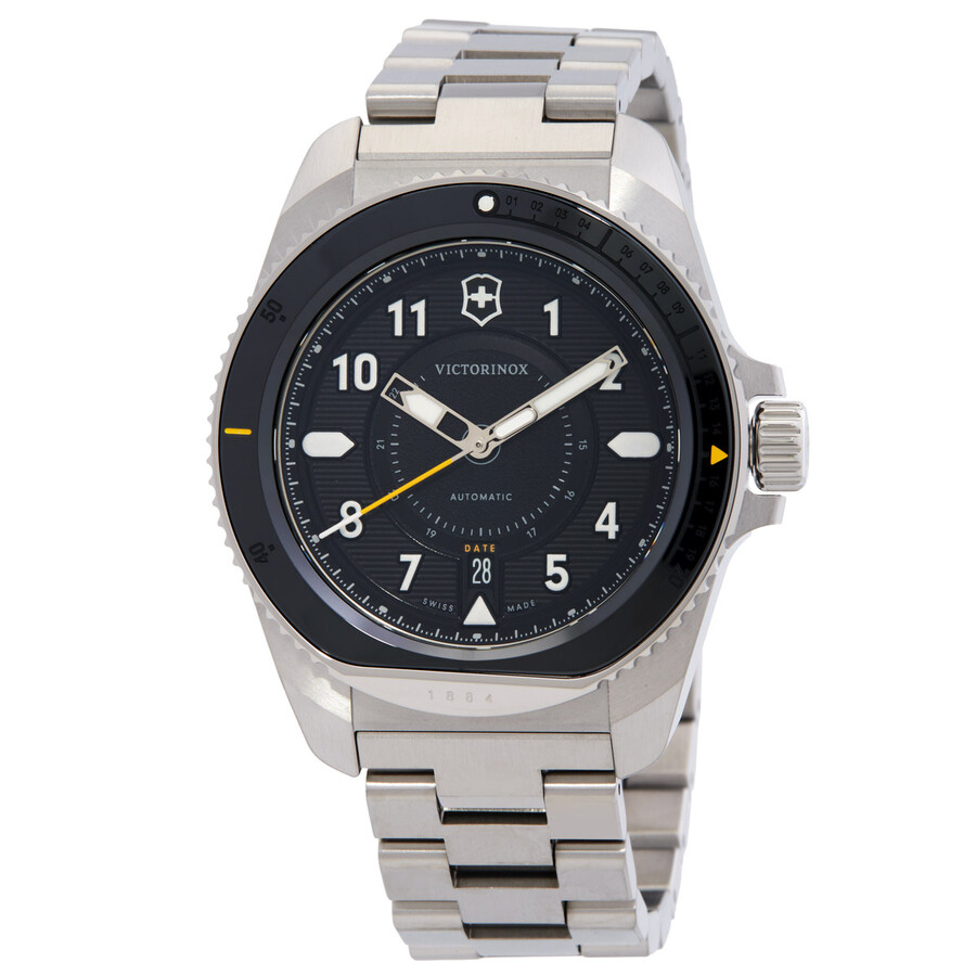 わーーーー Victorinox Journey 1884 Automatic Black Dial Men's Watch 241981