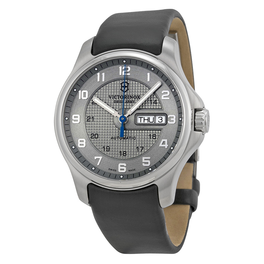 Victorinox Officer's Day Date Automatic Grey Dial Men's Watch