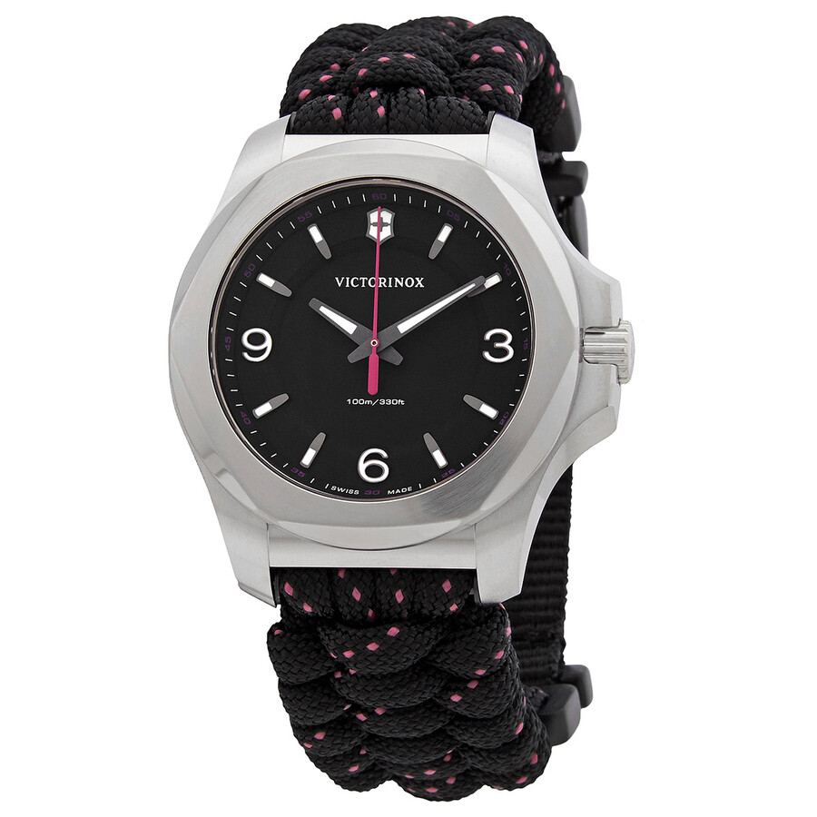 Victorinox Quartz Black Dial Ladies Watch 241918 7611160121639