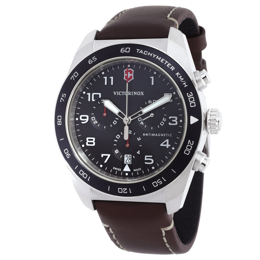 Victorinox Swiss Army Chronograph Quartz Black Dial Men's Watch