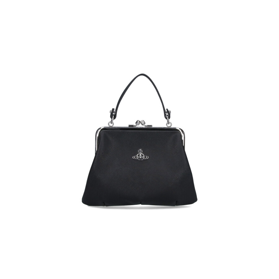 Vivienne Westwood Granny Frame Handbag In Black