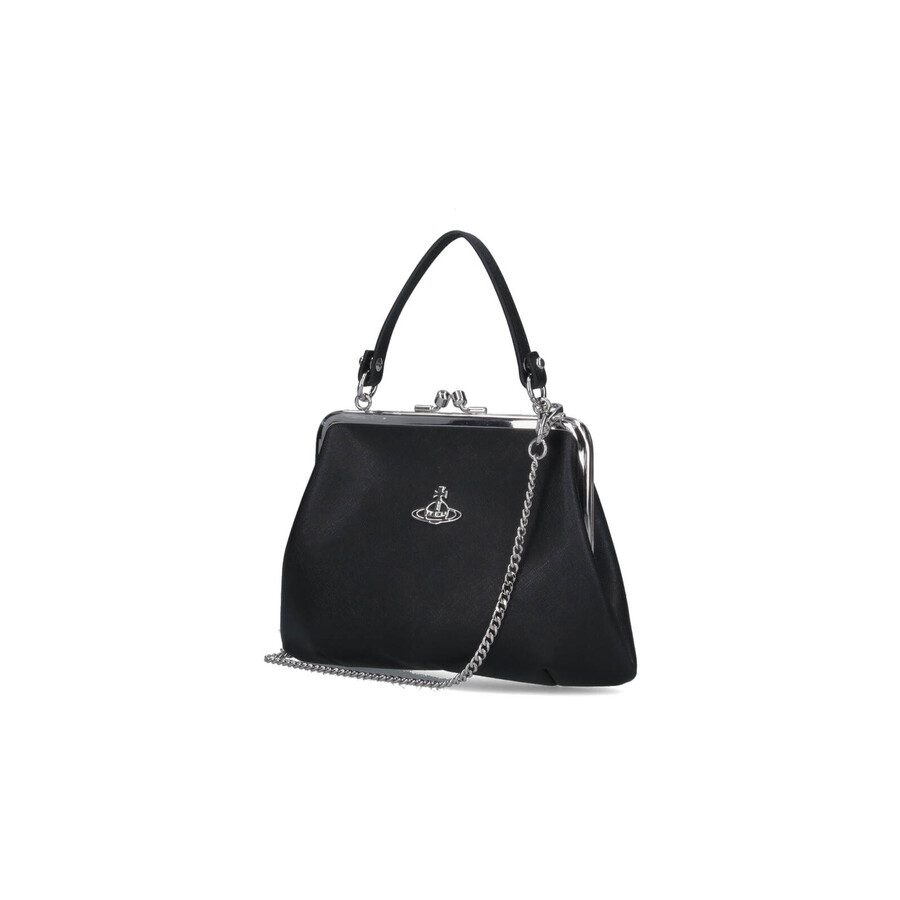 Vivienne Westwood Granny Frame Handbag In Black