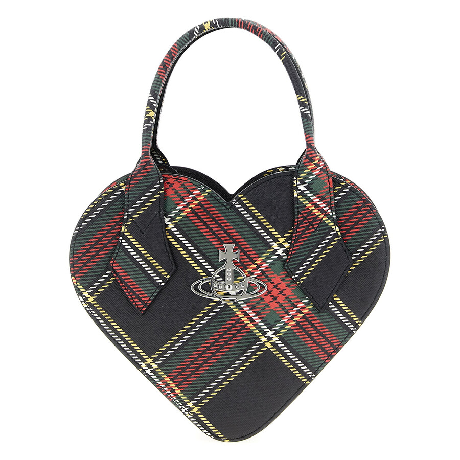 Vivienne Westwood Borsa A Mano Josephine Heart In Similpelle Stampata Donna