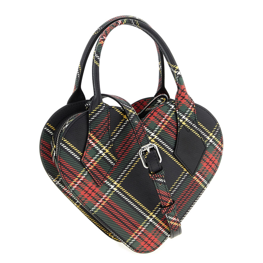 Vivienne Westwood Borsa A Mano Josephine Heart In Similpelle Stampata Donna