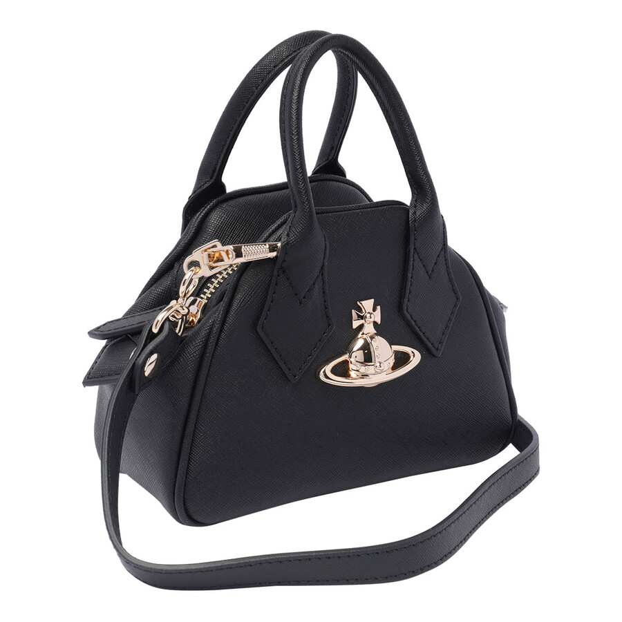 Vivienne Westwood Mini Yasmine Handbag In Black
