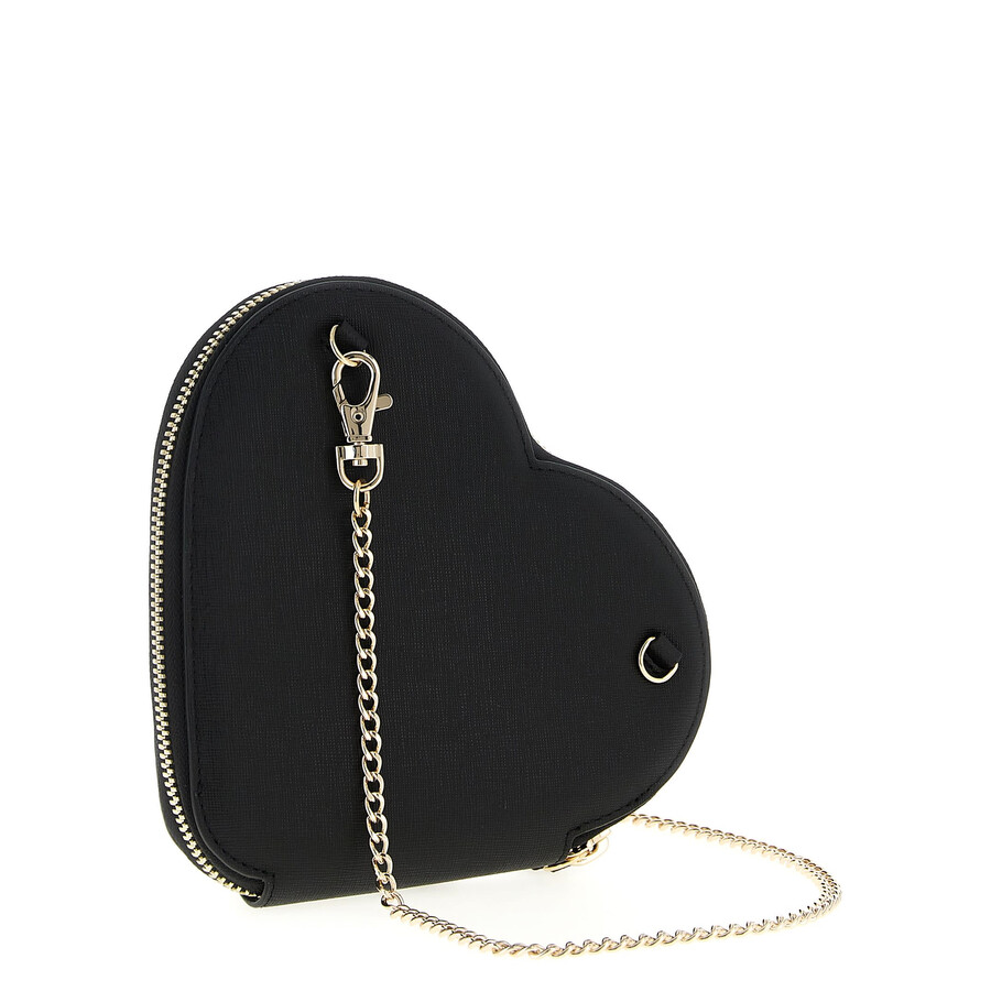Vivienne Westwood New Heart Crossbody Bag In Black