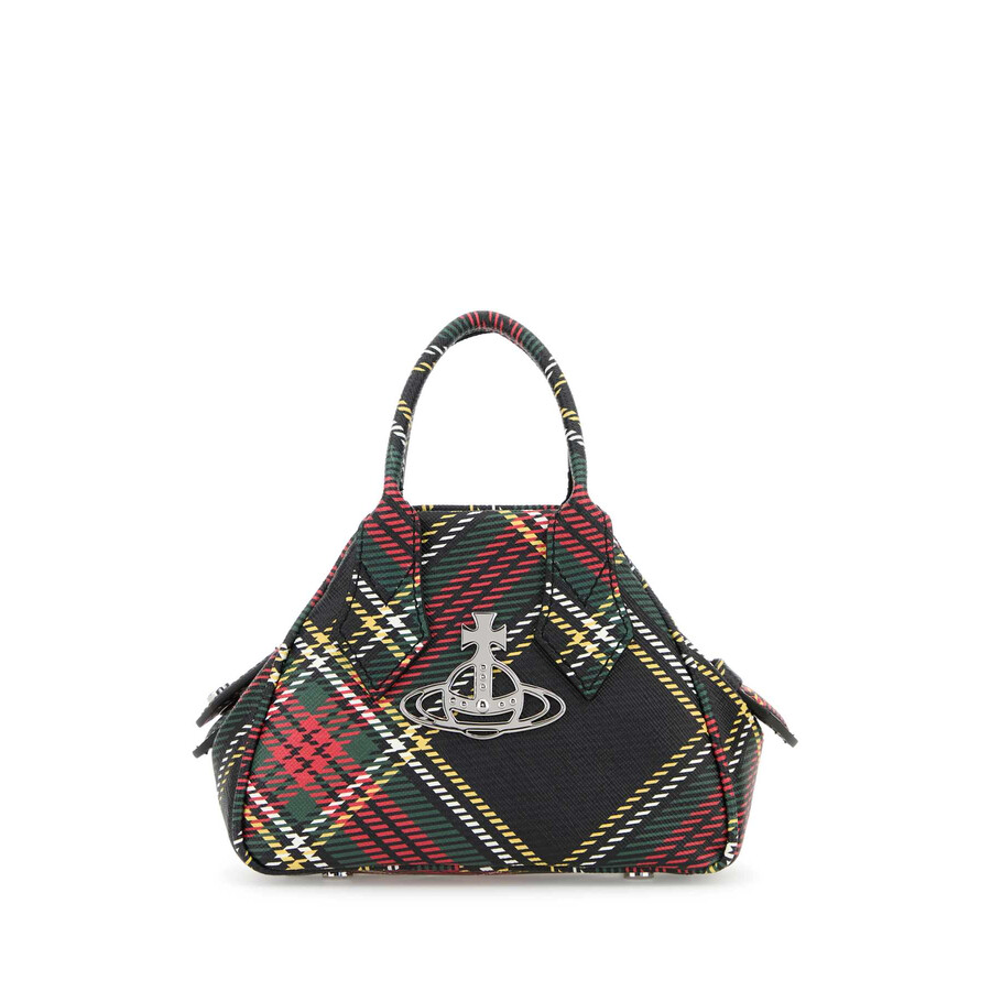 Vivienne Westwood Printed Synthetic Leather Mini Yasmine Handbag