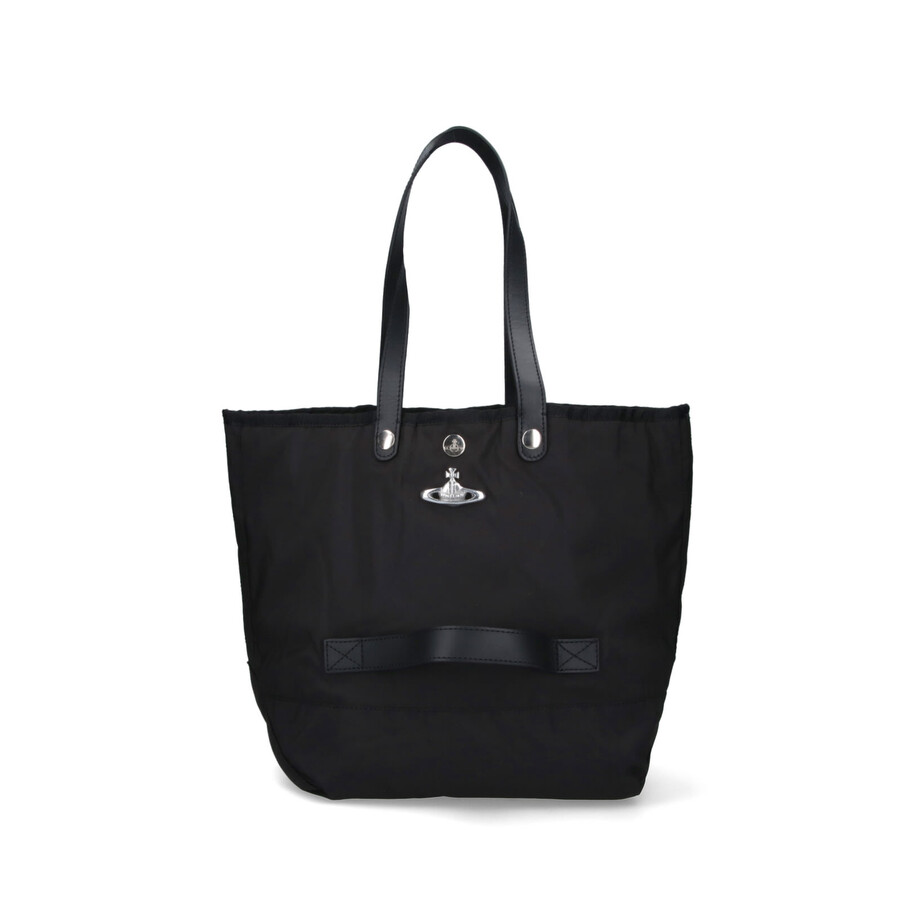Vivienne Westwood Rectangular Tote Bag Top Handles In Black