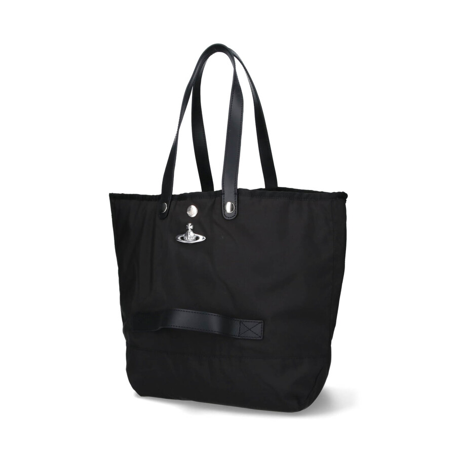 Vivienne Westwood Rectangular Tote Bag Top Handles In Black