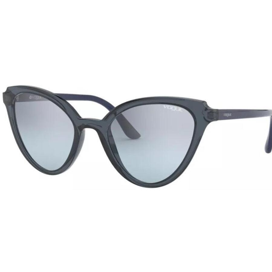 Vogue Ladies Blue Rectangular Sunglasses 0vo5294s27647c55 In ["blue"]