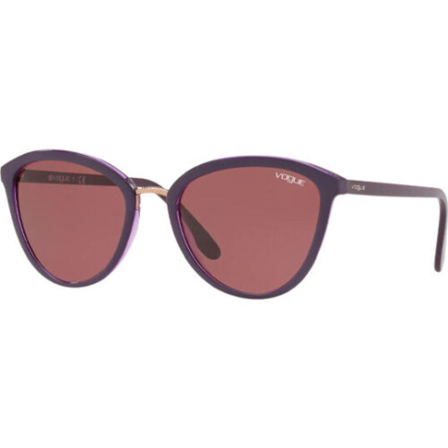 Vogue Ladies Transparent Rectangular Sunglasses 0vo5270s24097557 In ["white"]
