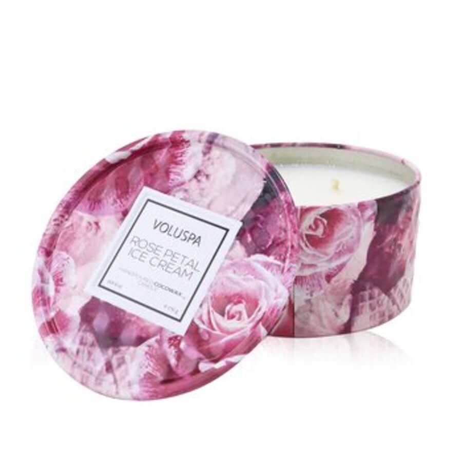 Voluspa Unisex Rose Petal Ice Cream 6 oz Scented Candle 806644052227