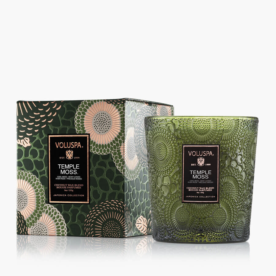 Voluspa Unisex Temple Moss Classic Candle Japonica 9 oz Scented Candle 806644734352