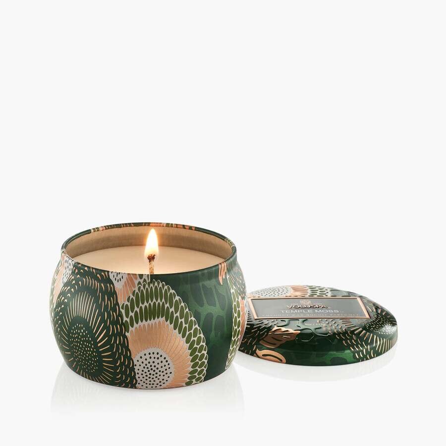 Voluspa Unisex Temple Moss Mini Tin Japonica 4 oz Scented Candle 806644721352 In Green