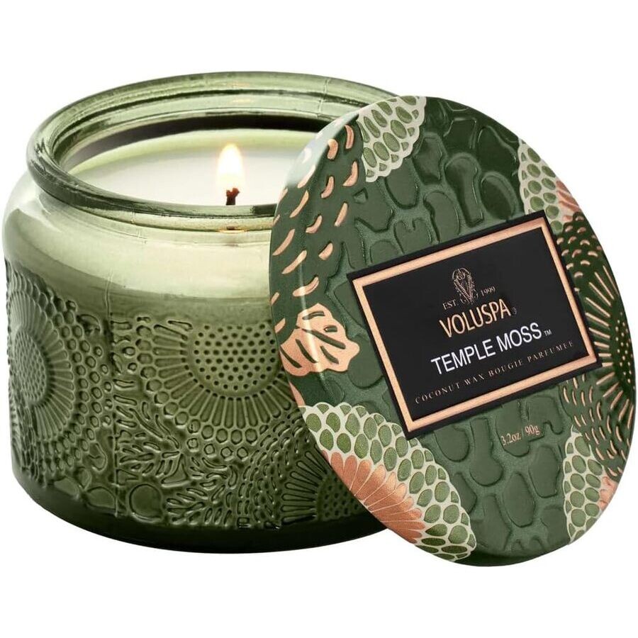 Voluspa Unisex Temple Moss Petite Jar Japonica 3.2 oz Scented Candle 806644724353 In Green