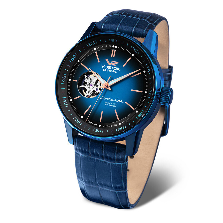 Vostok Europe Limousine Automatic Blue Dial Men's Watch NH38
