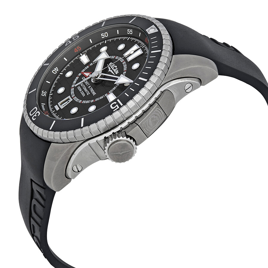 Vulcain Cricket XTreme Black Dial Automatic Men's Watch 211931.201RF Vulcain Watches