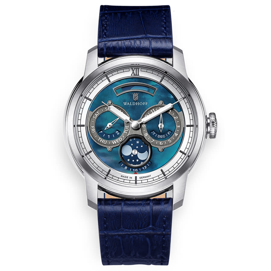 Waldhoff Olympus Automatic Grey Dial Men's Watch Olympus Royal Blue