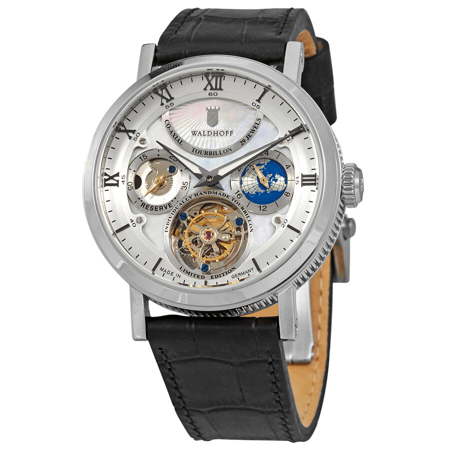 Waldhoff Ultramatic Limited Tourbillon Hand Wind Silver Dial Men's Watch Ultramatic Diamond Bay
