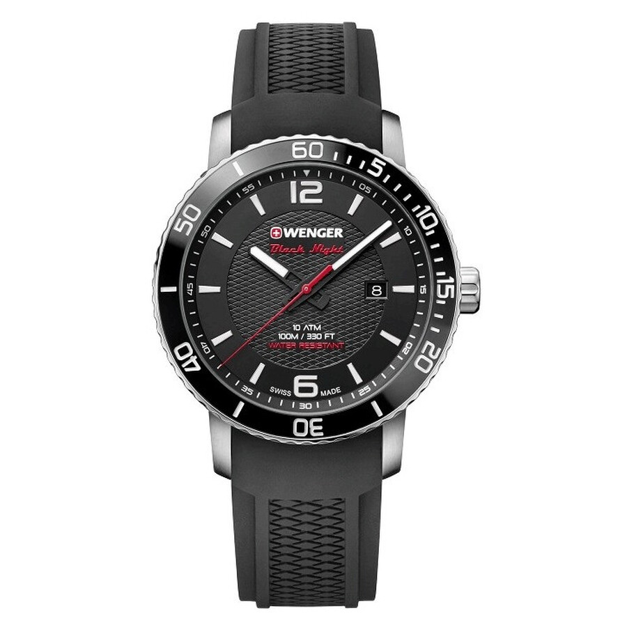 ワグナー Wenger Roadster Black Night Quartz Men's Watch 01.1841.102
