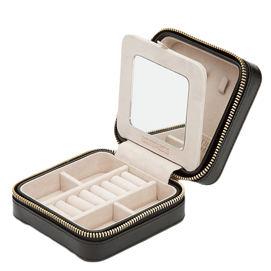 Wolf Carolinel Black Zip Travel Case 329971 In Black
